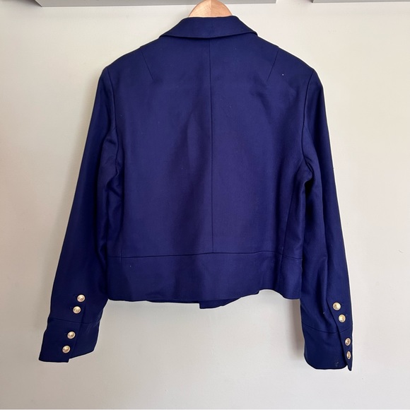 BROOKS BROTHERS Navy Double Breasted Twill Coat 12 - Picture 3 of 7